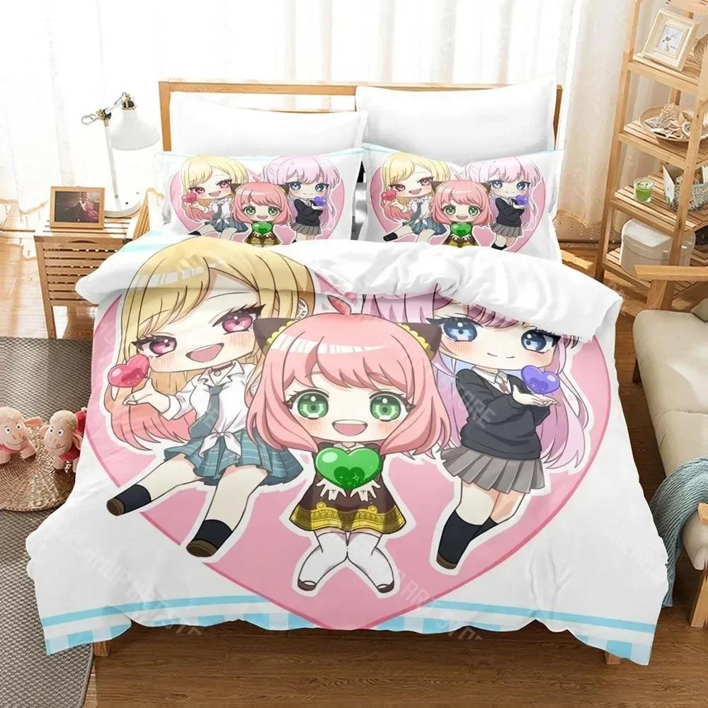 Shikimori's Not Just a Cutie Bedding Set Single Twin Full Queen King Size Bed Set Aldult Kid Bedroom Duvetcover Sets Anime Bed
