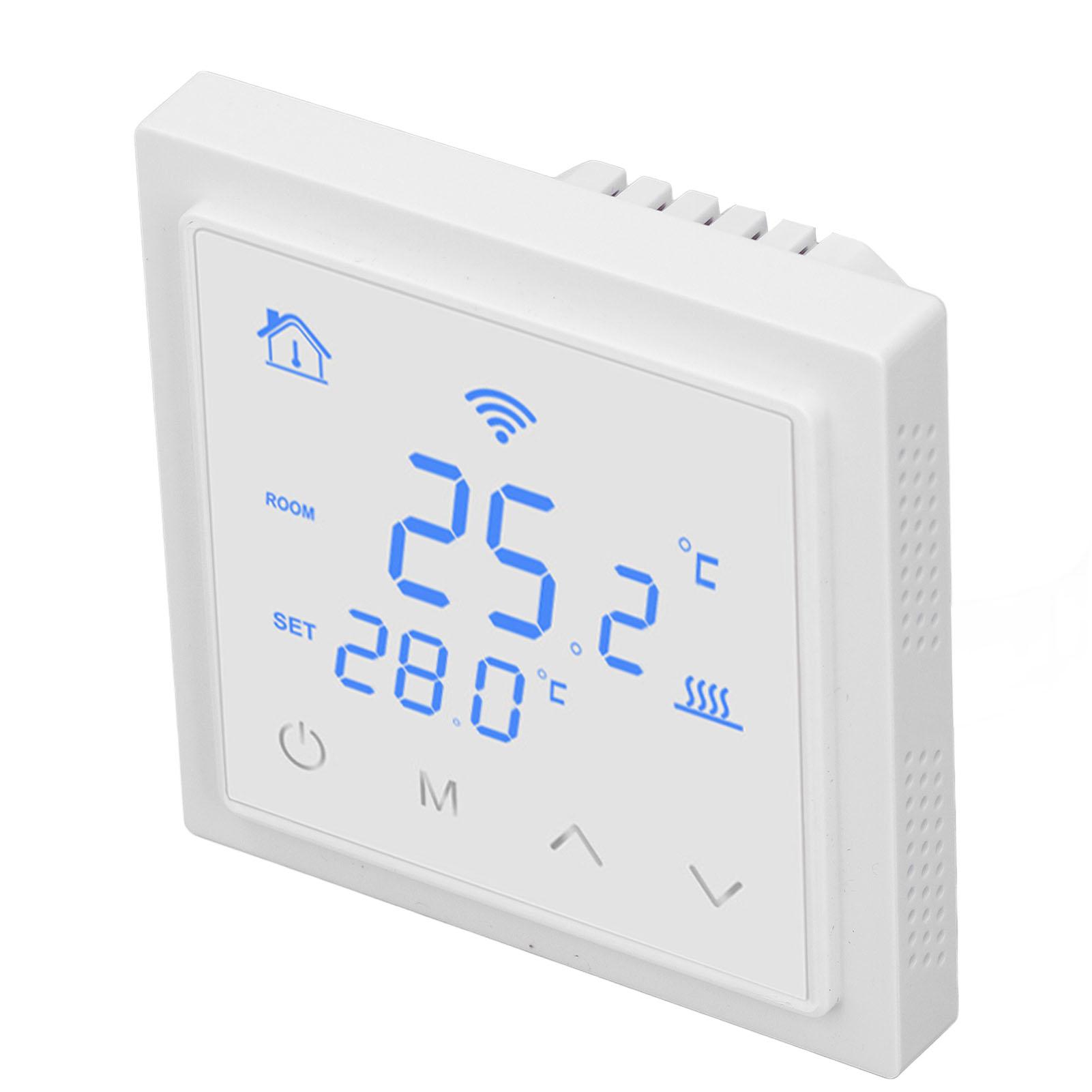 

Floor Heating Thermostat 16A WiFi Smart Electric Underfloor Heating Thermostat with Voice Function for Home AC85-250V