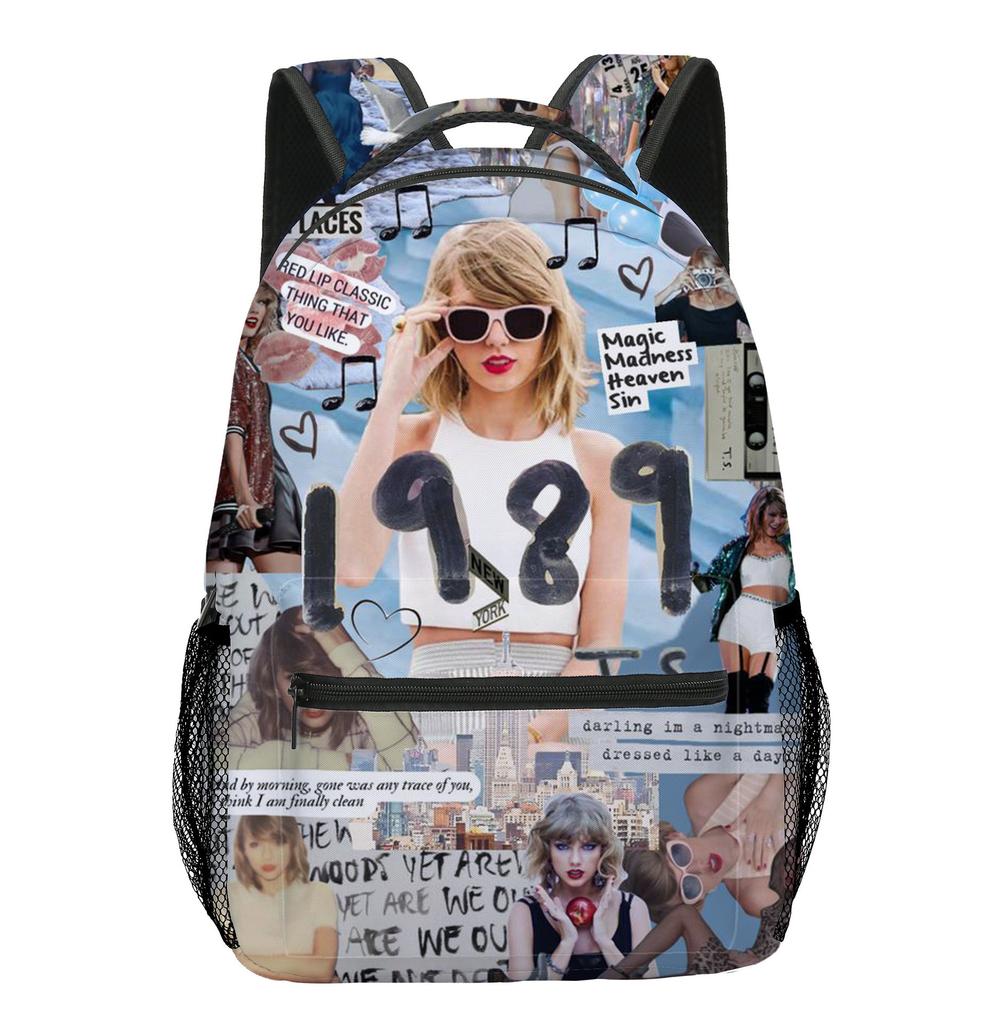 Taylor Swift Grund- und Sekundarschulrucksack, Kinderrucksack, Vollständig bedruckter Rucksack