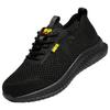 Summer Mesh Men Safety Shoes Steel Toe Work Shoes Men Construction Sneakers Black Lightweight Protective Work Sneakers for Men