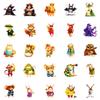 New 50 Hand-painted Graffiti Stickers Creative Hippo Swimming Without Repeating Stickers