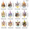 Set of 12 Kitten Swirls Ornament Ceiling Decoration Hanging Ornament for Animal Birthday Home Party Decoration