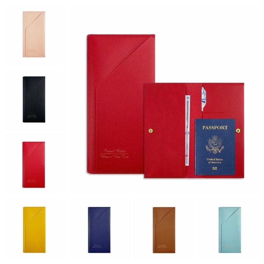 Travel Wallet Passport Clip Travel Accessories Ticket Holder PU Leather Passport Cover  Men