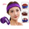 Adjustable Perm Hair Headband Makeup Wrap Absorbent Towel Strip for Face Washing Styling Salon Hair Dyeing Head Cloth Band