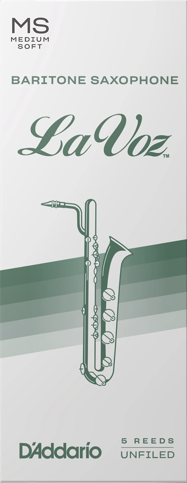 

D Addario WoodWinds LA VOZ RLC05MS [Твёрдость: [Средне-мягкая] 5 пьес для баритон-саксофона D Addario Reed