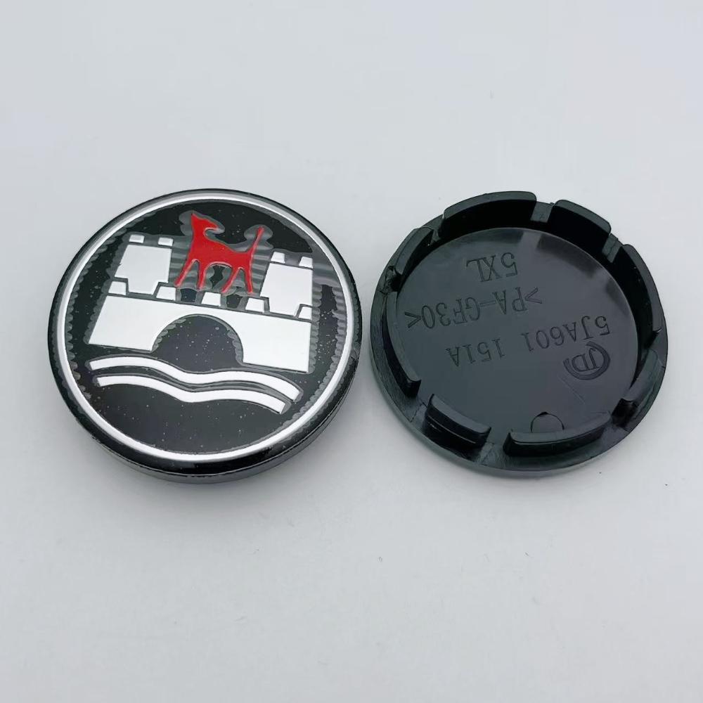 4pcs 56MM Car Wheel Center Caps With Wolfsburg Logo Emblem Badge Wheels Hubcaps Auto Rim Centre Cover Replace Car Accessories