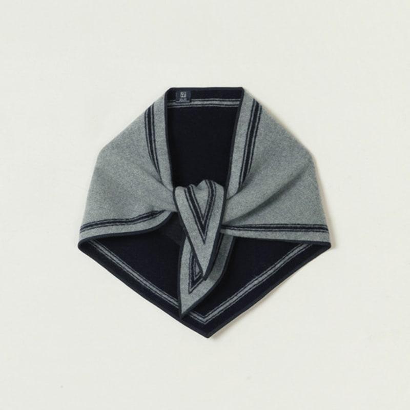

SAGEMENT EDAN COLOR SCHEME wool MUFFLER_GRAY-NAVY Gray-Navy_One