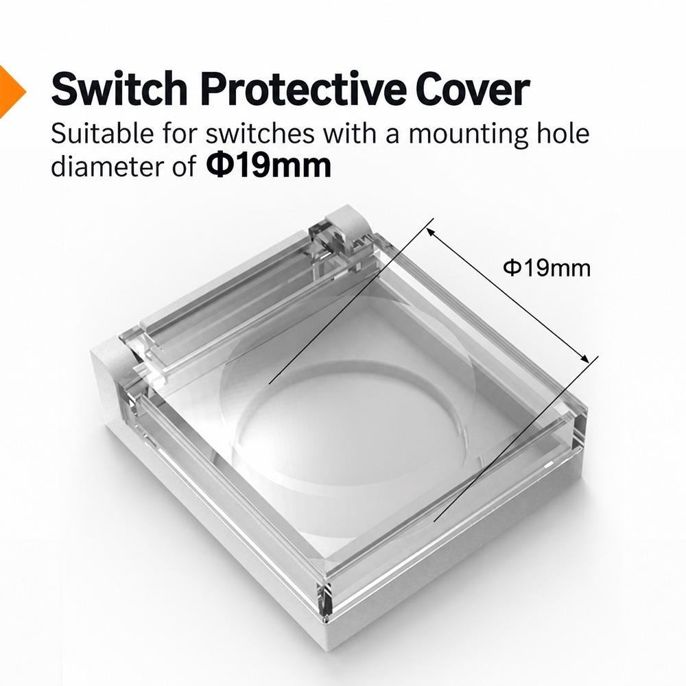 1Pcs ABS Base Button Switch Protective Cover for Industrial Panel Control Box