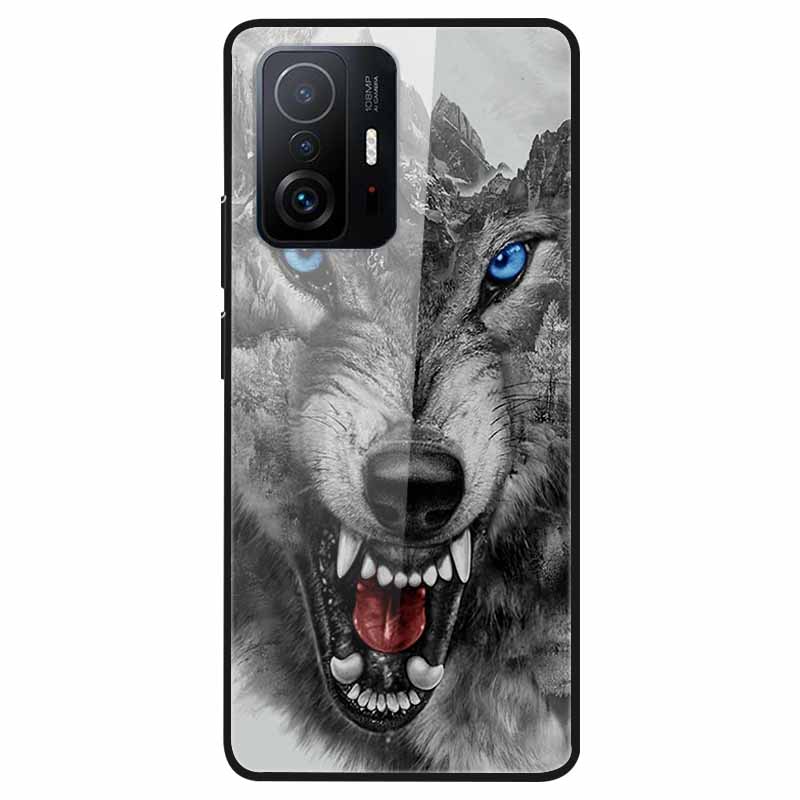 Luxury Case for Xiaomi Mi 11T Pro Cover Tempered Glass Cover for Xiaomi 11T 11 T Pro Phone Case for Xiaomi 11TPro Fundas 2021
