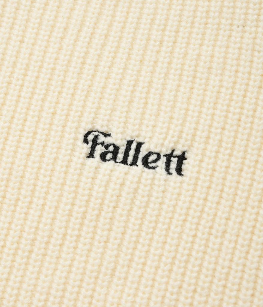 Fallett Oversized Knit Zip-Up Cardigan Ivory