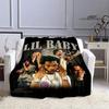 Hip -hop Singer Lil Baby Printing Blanket Picnic Blanket Warm Flannel Blankets Bed Linings Blankets for Beds Birthday Gift