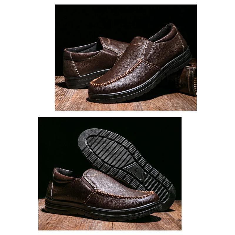 Buty Męskie Niskie Miękkie Wsuwane Casualowe Markowe Czarne Brązowe