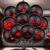10pcs Halloween Party Balloon Pumpkin, Spider, and Skull Design, Perfect for Horror Decoration Halloween Decoration