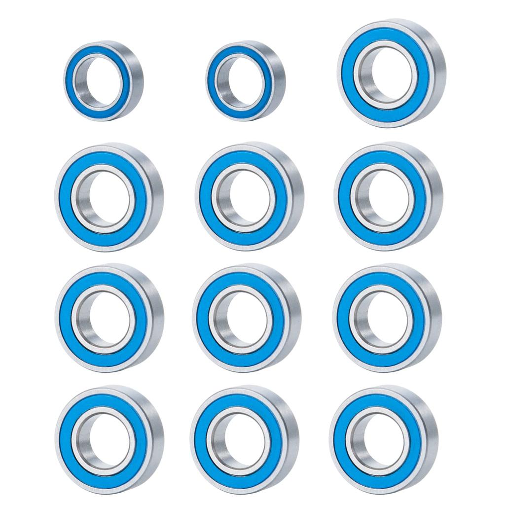 TRZX 12-Piece Bearing Set Upgrade Parts for Tamiya Blackfoot RC Car