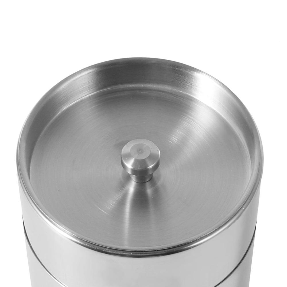 Stainless Steel Tea Tins Metal Containers Interior Seal Lid Tea Can With Lid Textured Loose Leaf Tea Tin Coffee Storage