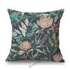 Home Decoration Flower Floral Oil Painting Sofa Throw Pillow Case Cotton Linen Bench Chair Seat Cushion Cover