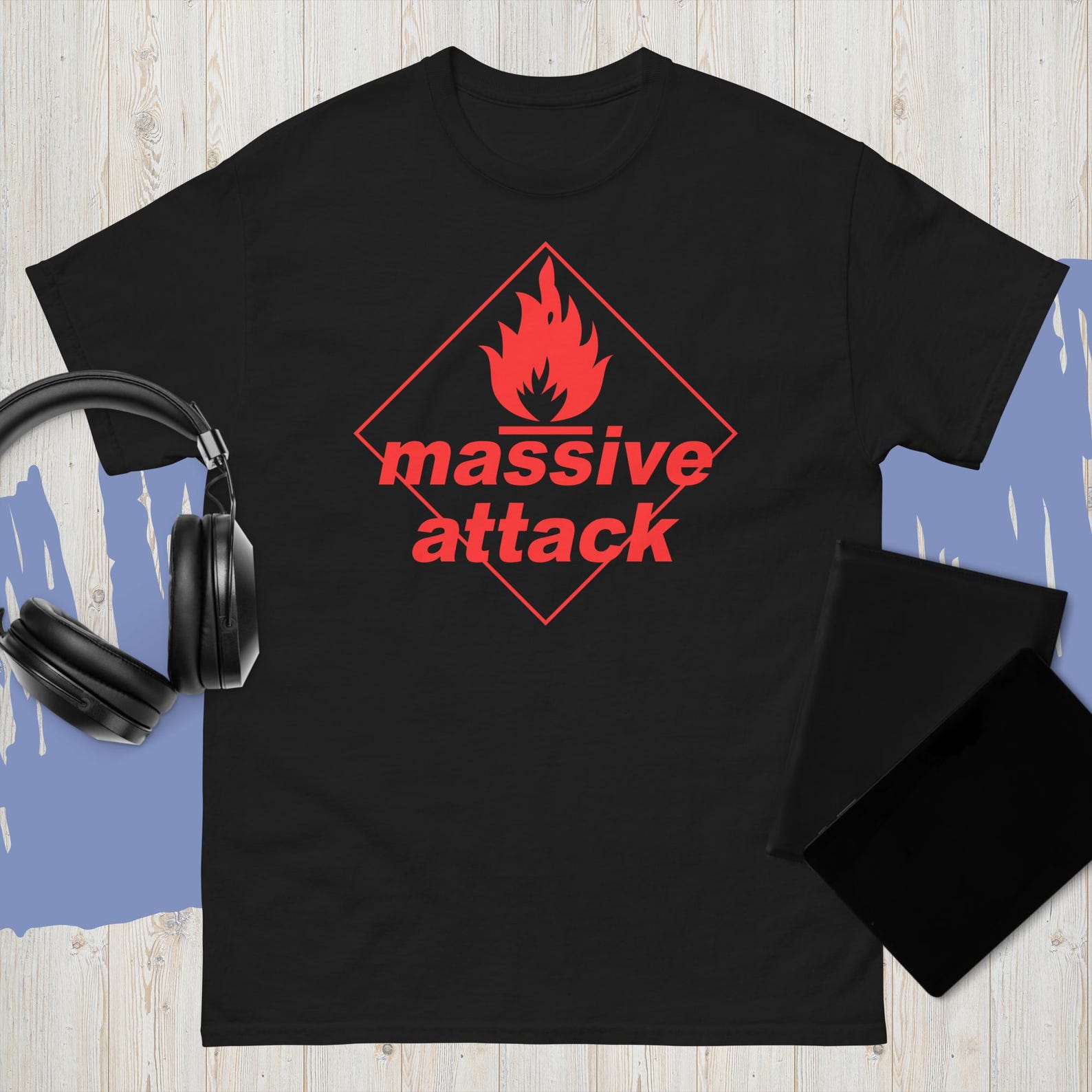 Massive Attack Graphic T-Shirt, High Quality Cotton Tee 2XL
