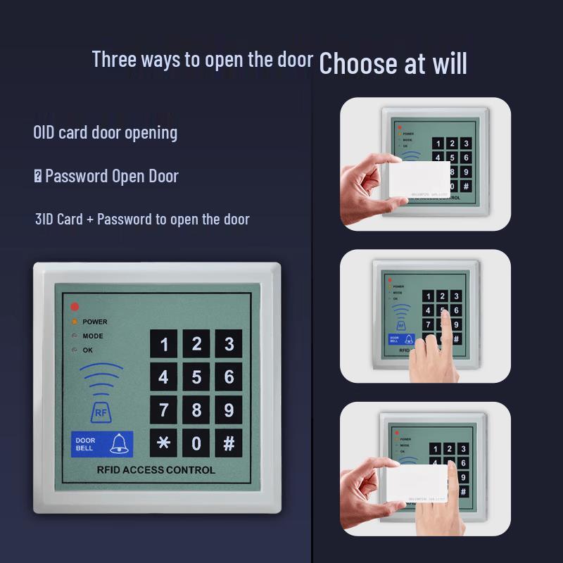 Realand ID Card & Password Access Control System CN plug (adapter included)