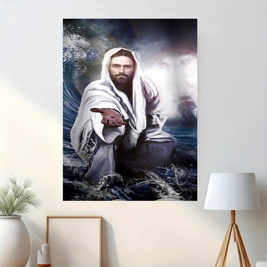 Minimalistische Wandkunst Katholisch Christlich Heiliger Jesus HD Leinwand Poster Druck Haus Schlafzimmer Wohnzimmer Dekoration