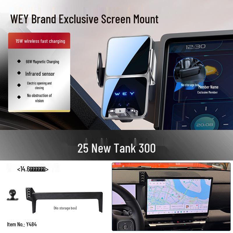 Wey Pai VV5/VV7, Tank 300 & VV6 Navigation Phone Holder for Great Wall Cannon 500