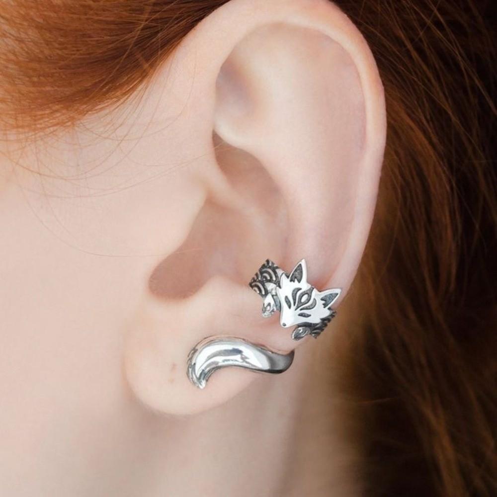 Zinc Zinc Alloy Cat Ear Clip Ear Hook Ear Cuff Jewelry Accessories Animal Earrings  Party
