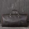 The First Layer Of Cowhide Men'S Hand-Held Travel Bag, Crazy Horse Leather Women'S Shoulder Oblique Span Bag, Large-Capacity Duffel Bag.