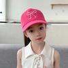 Children's Sweet Embroidered Ponytail Bow Baseball Cap - Breathable, Thin Sun Hat