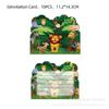 Jungle Animal Set Party Supplies Disposable Cutlery Paper Plates Paper Cups Tissue Boys Girls Birthday Pie