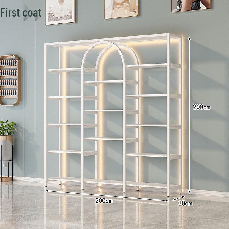 Elegant Display Stand: Nail Art and Skincare Storage Rack for Beauty Salons