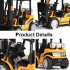 Warehouse Lift Truck Simulation Crane Toy Diecast Metal Engineering Vehicle Models  For Children