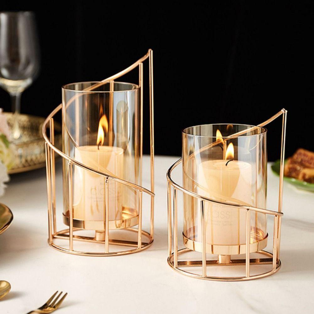 Non-slip Nordic Candle Candlestick Detachable Desktop Decorative Vase  Wedding Decoration