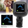 High-Precision Rechargeable Clip-on Guitar Tuner, 12-Temperament Equal Temperament, Built-in 110mAh Battery, Suitable for Guitar, Bass, Ukulele, and