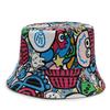 Fisherman Floral Printing Hat Outdoor Sun Protection Bucket Hat Fashion Gift