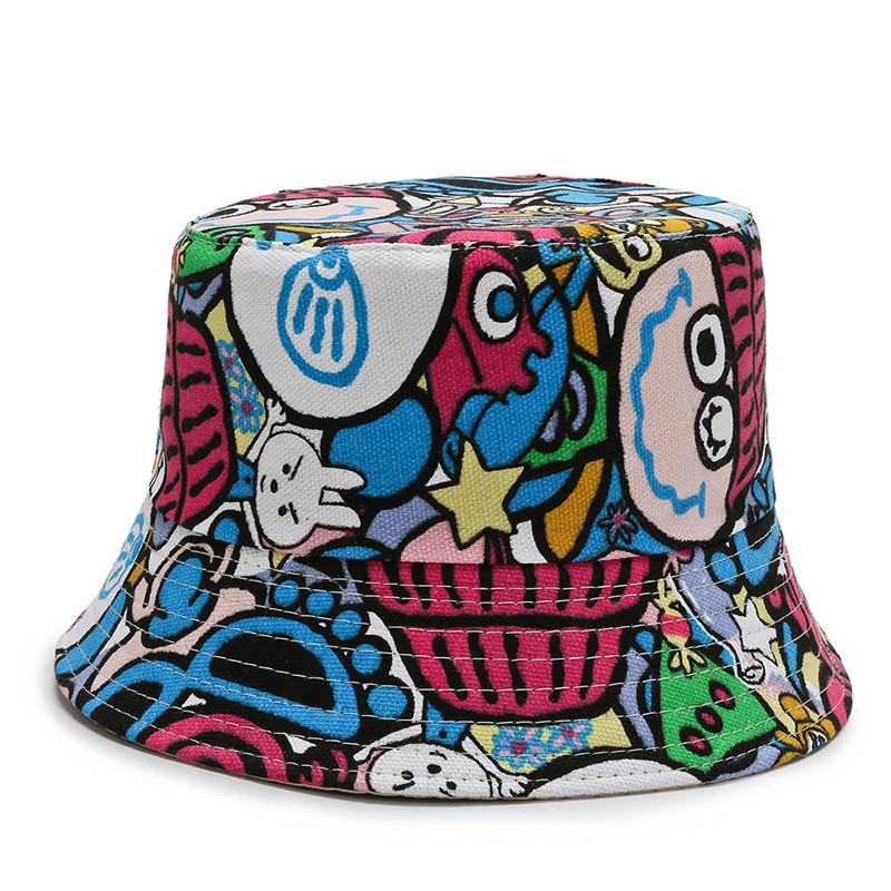 Fisherman Floral Printing Hat Outdoor Sun Protection Bucket Hat Gift Fashion