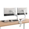 BEWISER Dual Monitor Desk Compatible with Inch 8kg Weight Gas Spring VESA Arm, Mount, 17-32 Monitors, Capacity, Operated, Aluminum, 100100mm/7575mm