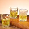 Engraved Flower Brandy & Whiskey Shot Glass - Thickened One-Shot Baijiu & Liqueur Cup