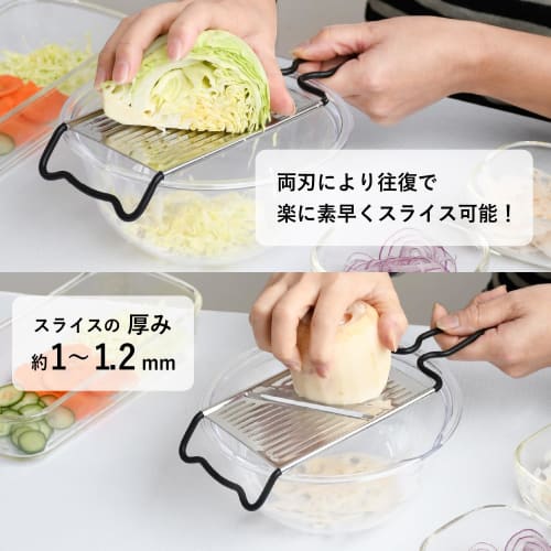 [Tsubame-Sanjo] Stainless Steel Double-Edged Slicer, Made in Japan, Matte Black, by Mura no Kajiya x Prince Industries, Dishwasher Safe, Fluoropolymer