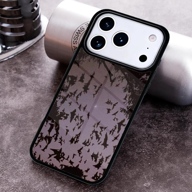 Goth Vampire Bat Gothic Phone Case for iPhone 17 16 15 Pro Max Air 14 13 12 11 Plus Shockproof Cover