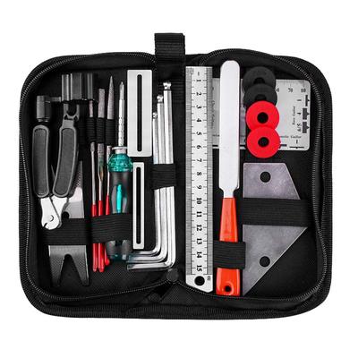 Guitar Repair Maintenance Tool Kit 3 In 1 String Winder Leveling Ruler Fret Sanding File(Guitar