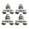 Shower Door Rollers 4pcs Accessories Bathroom Household