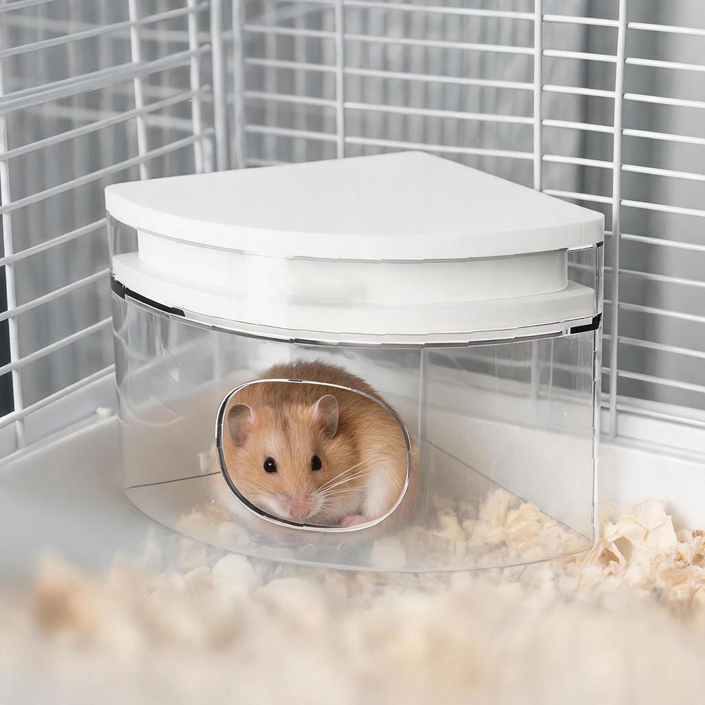 Small Pets House Removable Pets Cooling Shelter Hamster Shelter For Summer Home Indoors Gerbils Chinchilla Golden Silk Bear Mice