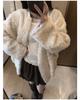 Superniniyy White Tea High-Quality Thickened Lace Collar Base Layer Top