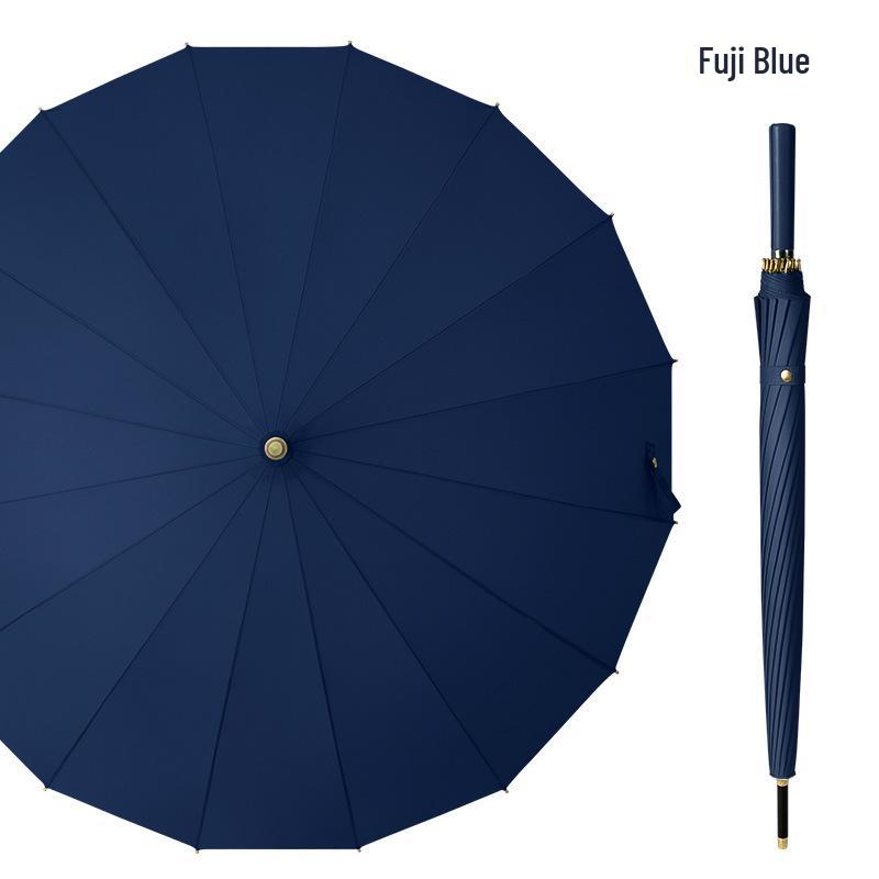 24-Rib Windproof Extra-Large Automatic Umbrella, Long Handle, for Men and Women, Customizable Logo