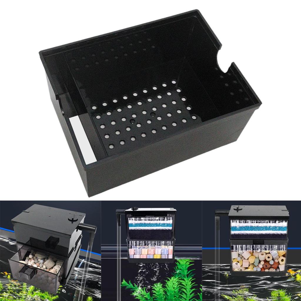 Aquarium Box Compact Lightweight Quiet Overflow Filtration System Drawer Tray