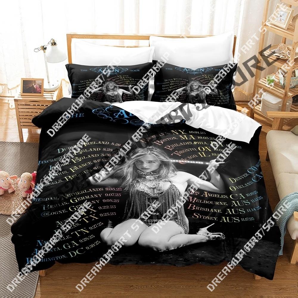 3D Print Addison Rae Singer Bedding Set Twin Queen King Full Size Duvet Cover Pillowcase Bed boys girls Adult Home Textiles