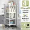 Handun 4-Tier White Bathroom Storage Shelf