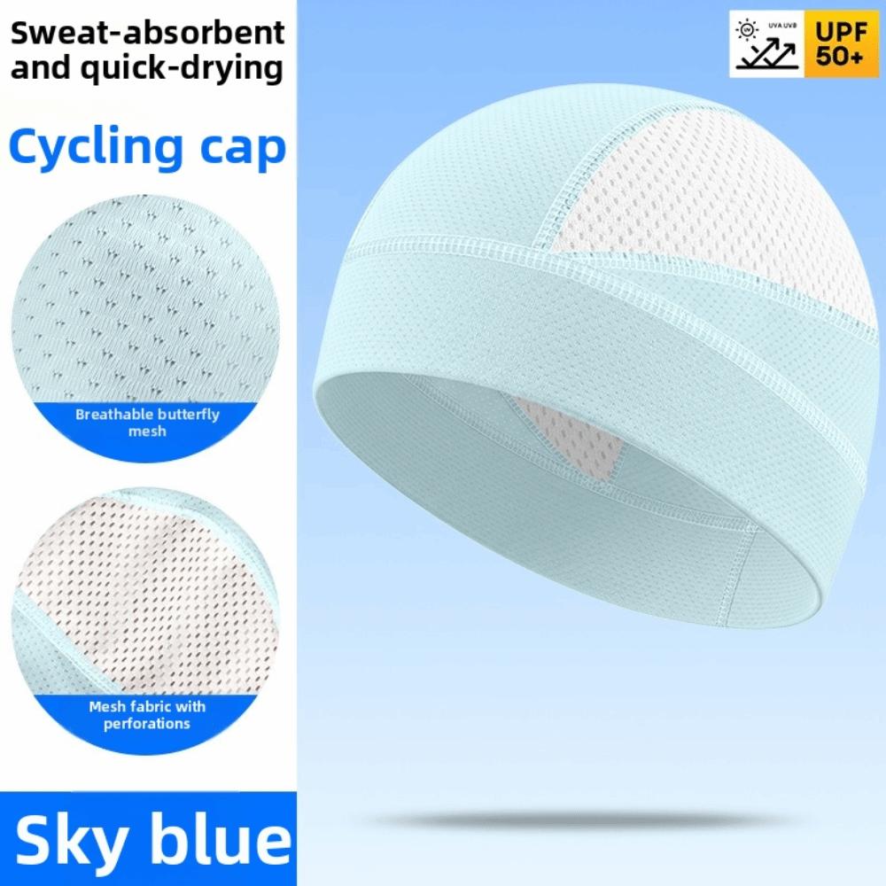 Quick Dry Cycling Cap Breathable Mesh Helmet Liner Hat Elastic Running Cap Summer Cycling
