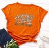 Women T Shirt Mama Needs Coffee Print Tshirt Women Short Sleeve O Neck Loose T-shirt Ladies Summer Causal Tee Shirt Clothes