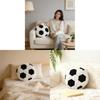 Modern Style Soccer Plush Pillow With Teddy Velvet Cover For Home Decor And Gifts