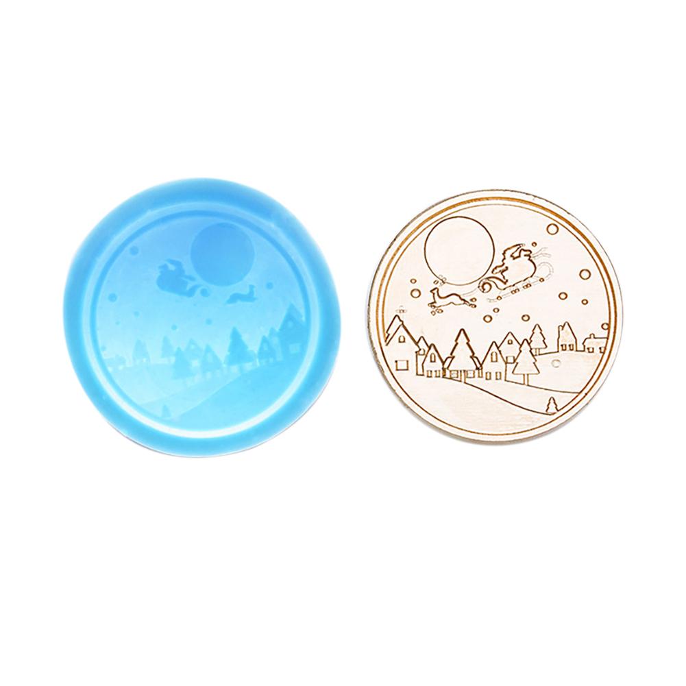 MY# Christmas Art Seal Head Ornamental DIY Craft Supplies for Packaging Scrapboo